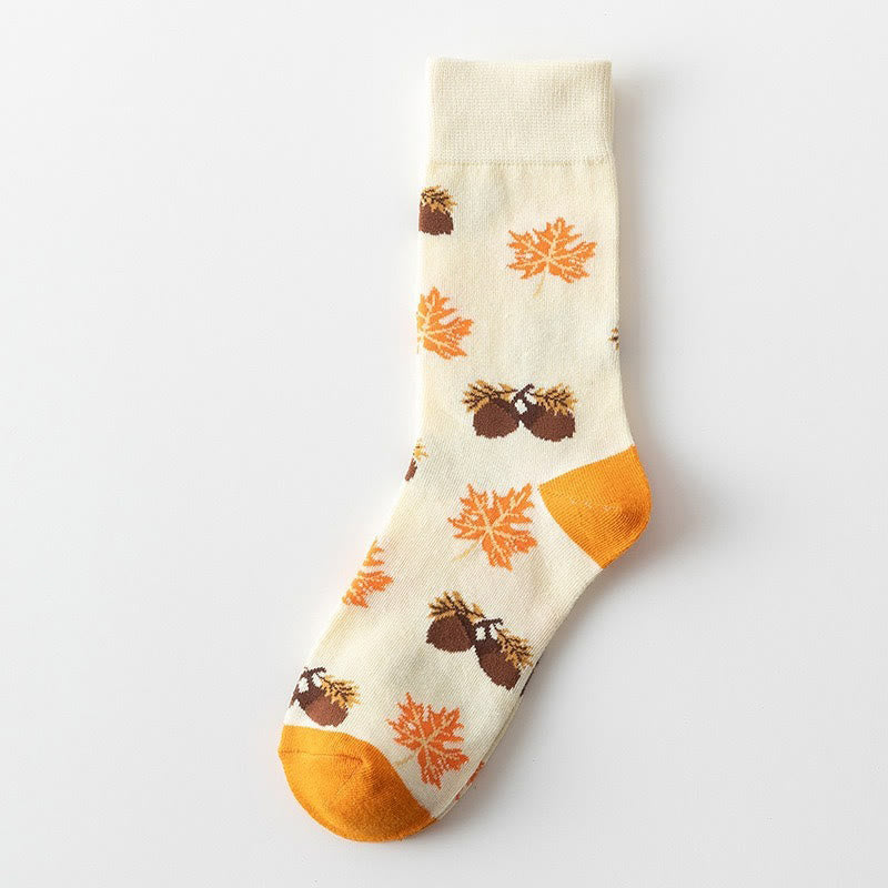 Halloween Pattern Quarter Socks(5 Pairs) - image 3