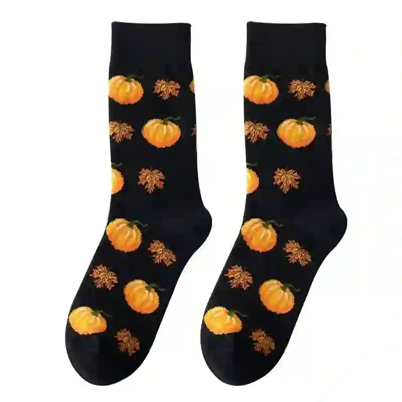 Halloween Pattern Quarter Socks(5 Pairs) - image 1
