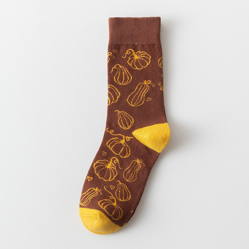 Halloween Pattern Quarter Socks(5 Pairs) - image 5