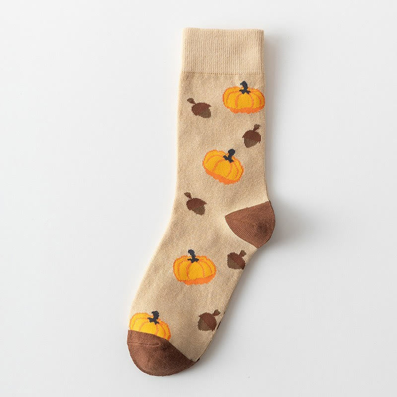 Halloween Pattern Quarter Socks(5 Pairs) - image 4