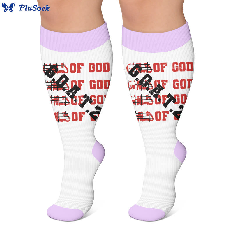 Plus Size Digital Print Compression Stockings - image 4
