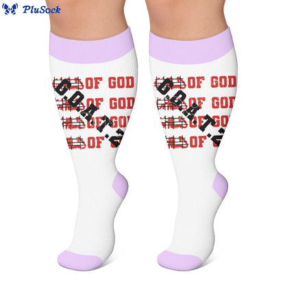 Plus Size Digital Print Compression Stockings - image 4