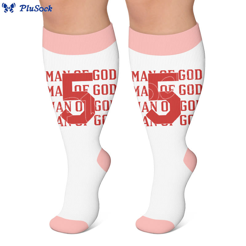 Plus Size Digital Print Compression Stockings - image 3