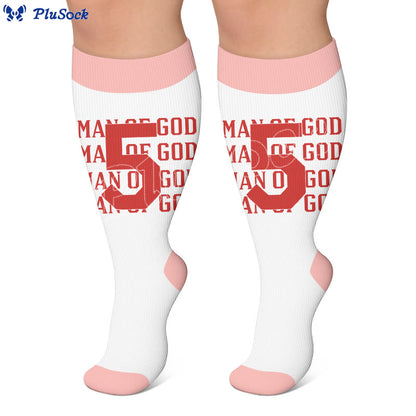 Plus Size Digital Print Compression Stockings - image 3
