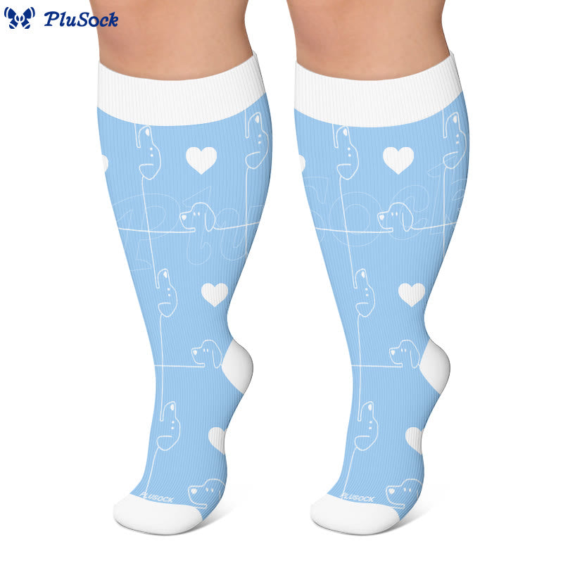 Plus Size Dog Goose Cat Compression Socks - image 3