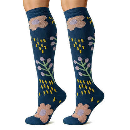 Everyday Floral Compression Socks(6 Pairs) - image 6