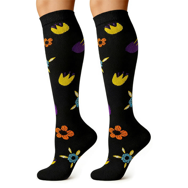Everyday Floral Compression Socks(6 Pairs) - image 5