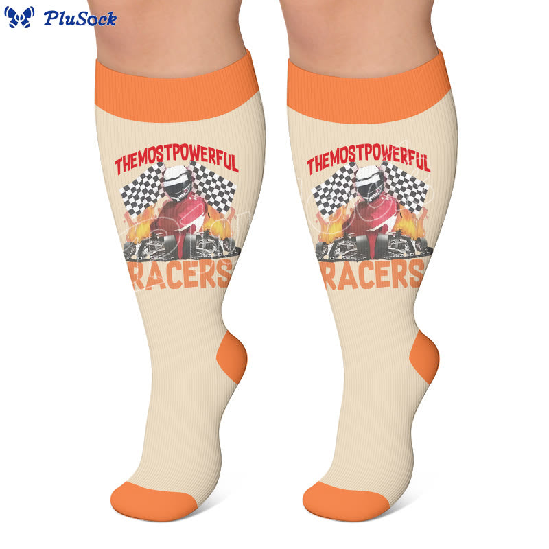 Plus Size Sporting Event Printed Compression Socks - image 3