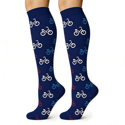 Medical Print Sweat-wicking Compression Socks(6 Pairs) - image 2