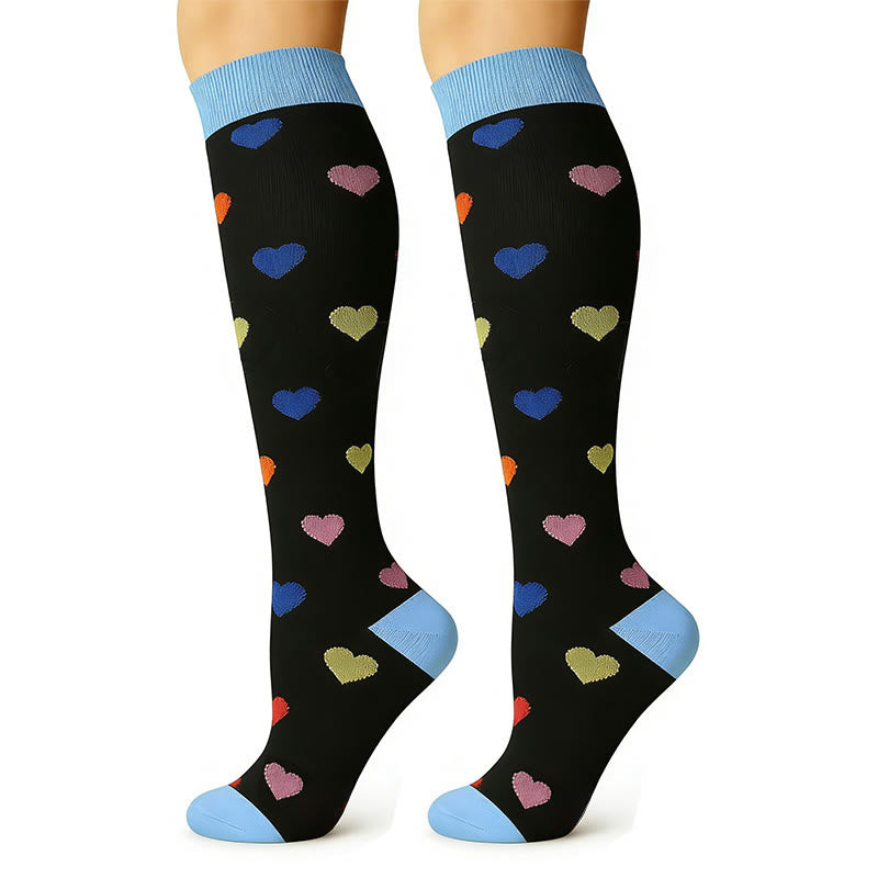 Cute Pattern Series Compression Socks(7 Pairs) - image 2