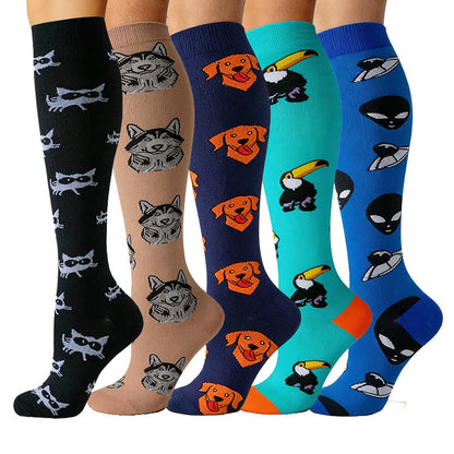Alien Dog Cat Compression Socks(5 Pairs) - image 1