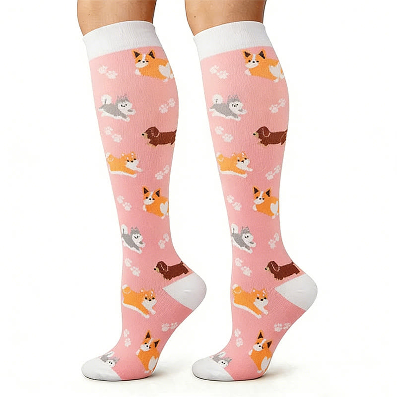 Cute Animals Compression Socks(5 Pairs) - image 2