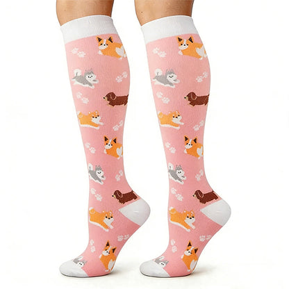Cute Animals Compression Socks(5 Pairs) - image 2