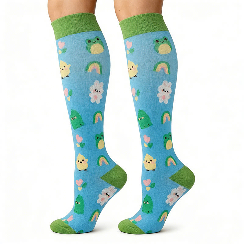 Cute Animals Compression Socks(5 Pairs) - image 5
