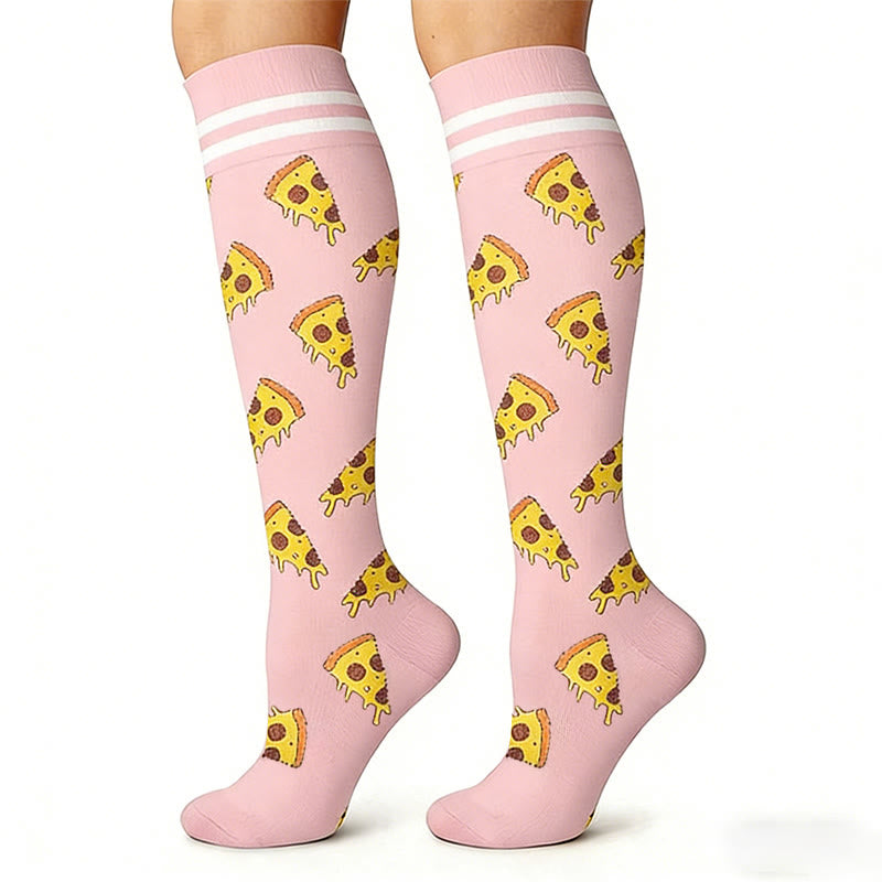 Hamburger French Fries Compression Socks(6 Pairs) - image 6