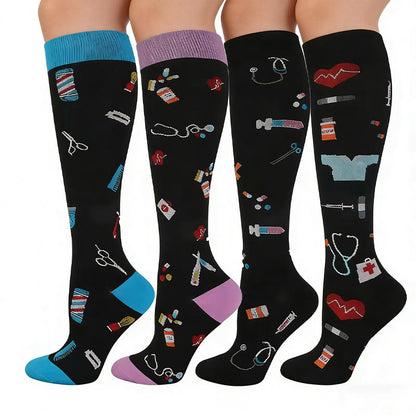 Medical Supplies Compression Socks(4 Pairs) - image 1