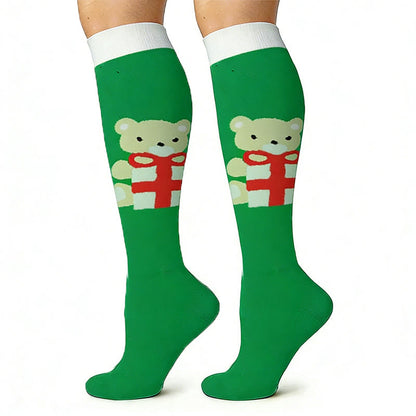Elk Snowman Bear Compression Socks(6 Pairs) - image 5