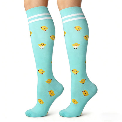 Colorful Animal Patterns Compression Socks(5 Pairs) - image 4