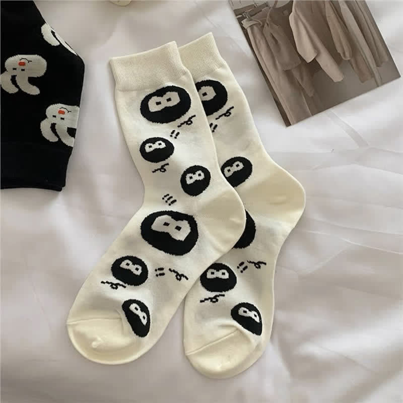 Polka Dot Rabbit Quarter Socks(4 Pairs) - image 4