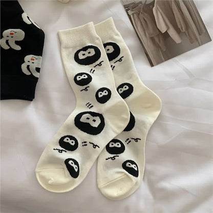 Polka Dot Rabbit Quarter Socks(4 Pairs) - image 4