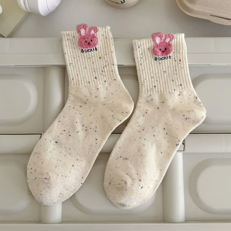 Cozy Bunny Quarter Socks(5 Pairs) - image 6