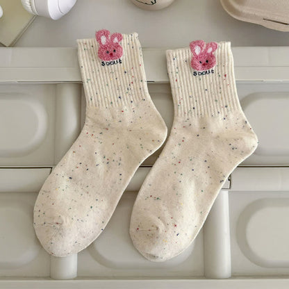 Cozy Bunny Quarter Socks(5 Pairs) - image 6