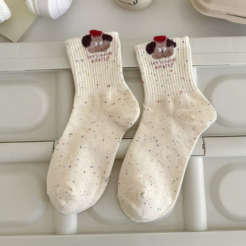 Cozy Bunny Quarter Socks(5 Pairs) - image 7