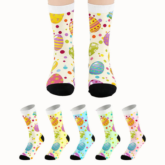 Pastel Easter Egg Quarter Socks - image 0