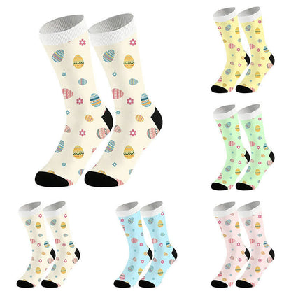 Easter Egg Floral Quarter Socks(2 Pairs) - image 1