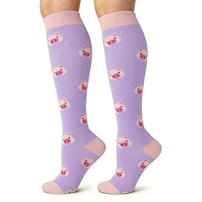 Unicorn Animal Compression Socks(4 Pairs) - image 3