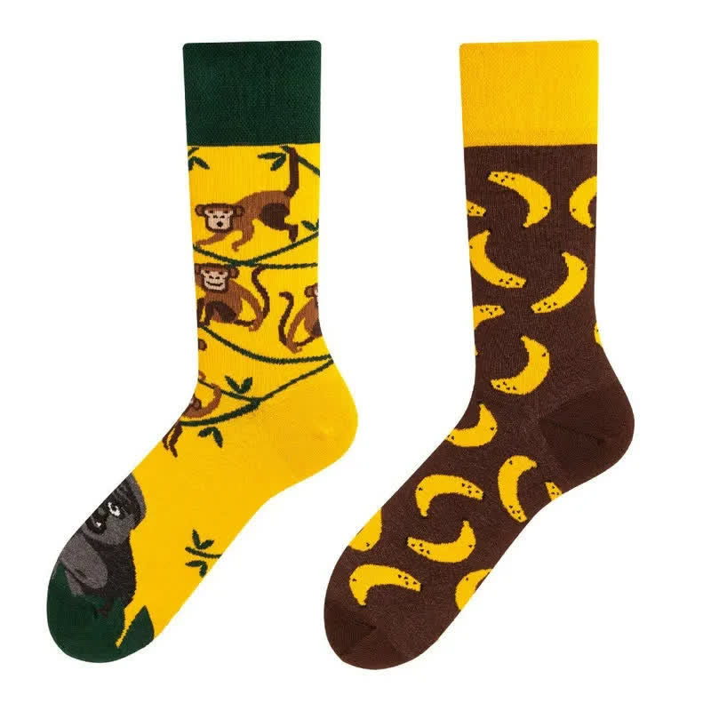 Monkey Banana Quarter Socks - image 1