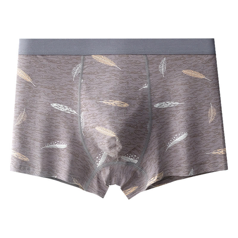 Cotton Feather Boxer Briefs - Grey - 9XL - image 6