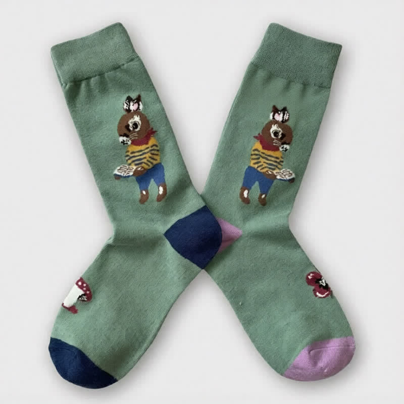 Easter Rabbit Quarter Socks(3 Pairs) - image 5