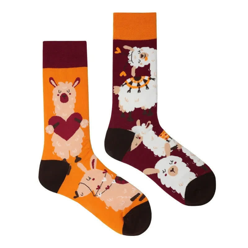 Playful Alpaca Quarter Socks - image 1