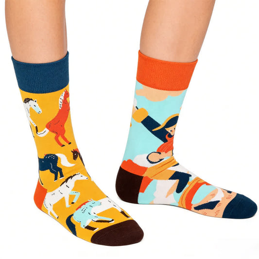 Playful Horse Quarter Socks - image 0