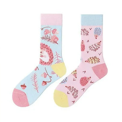 Cute Hedgehog Quarter Socks - image 1