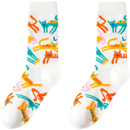 Cute Cartoon Animal Quarter Socks(3 Pairs) - image 2