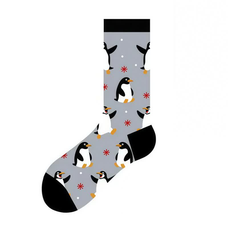Cute Animal Print  Quarter Socks(4 Pairs) - image 4