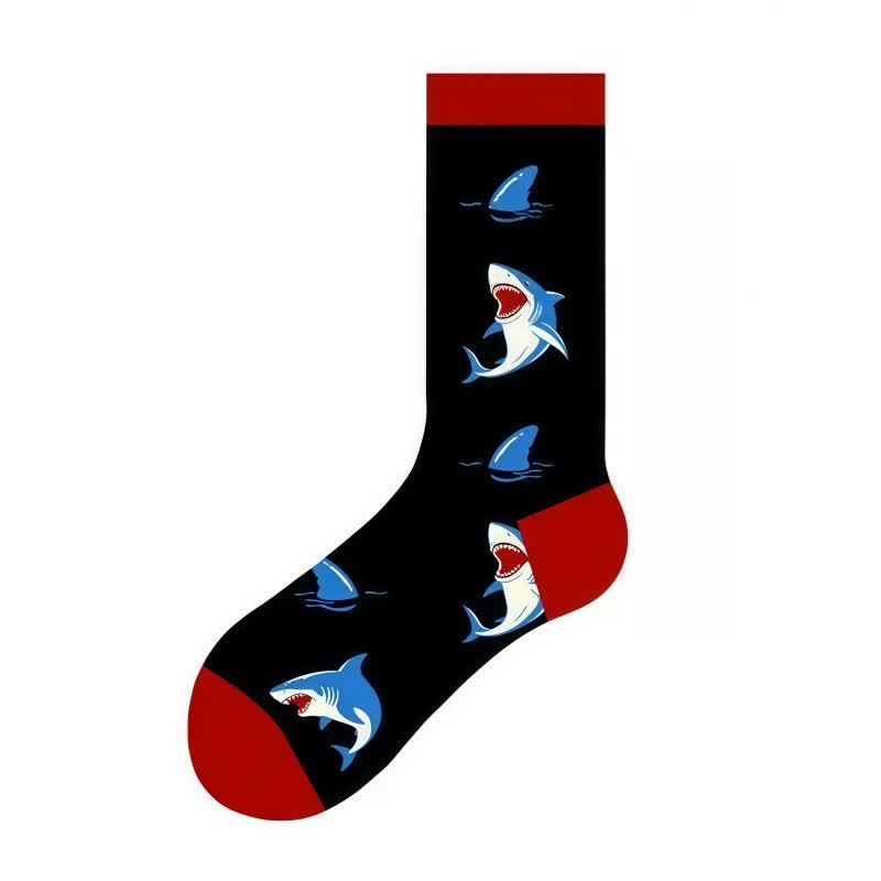 Cute Animal Print  Quarter Socks(4 Pairs) - image 3
