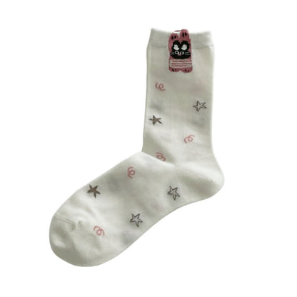 Cute Pattern Heart Socks(5 Pairs) - image 4