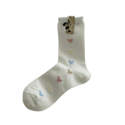 Cute Pattern Heart Socks(5 Pairs) - image 6
