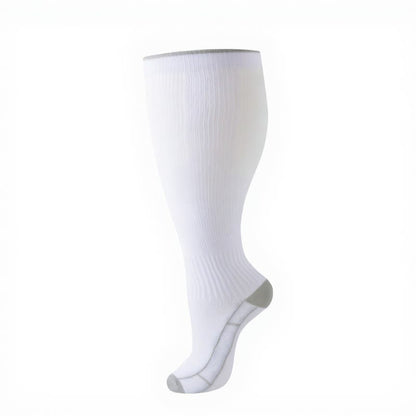 Plus Size Classic Solid Compression Socks(4 Pairs) - image 12