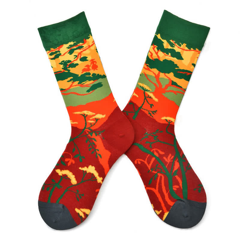 Vintage Countryside Quarter Socks(3 Pairs) - Black - EU35-42(US2-8.5) - image 4