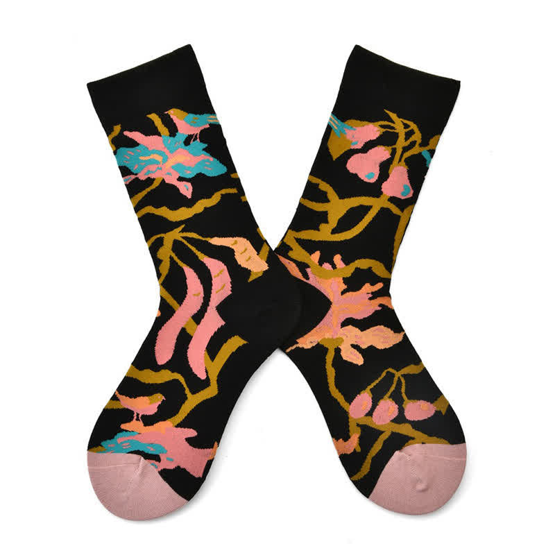 Vintage Countryside Quarter Socks(3 Pairs) - Pink - EU35-42(US2-8.5) - image 2