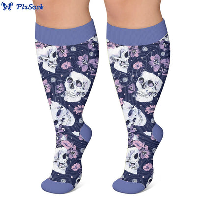 Plus Size Skull Series Compression Socks - image 7