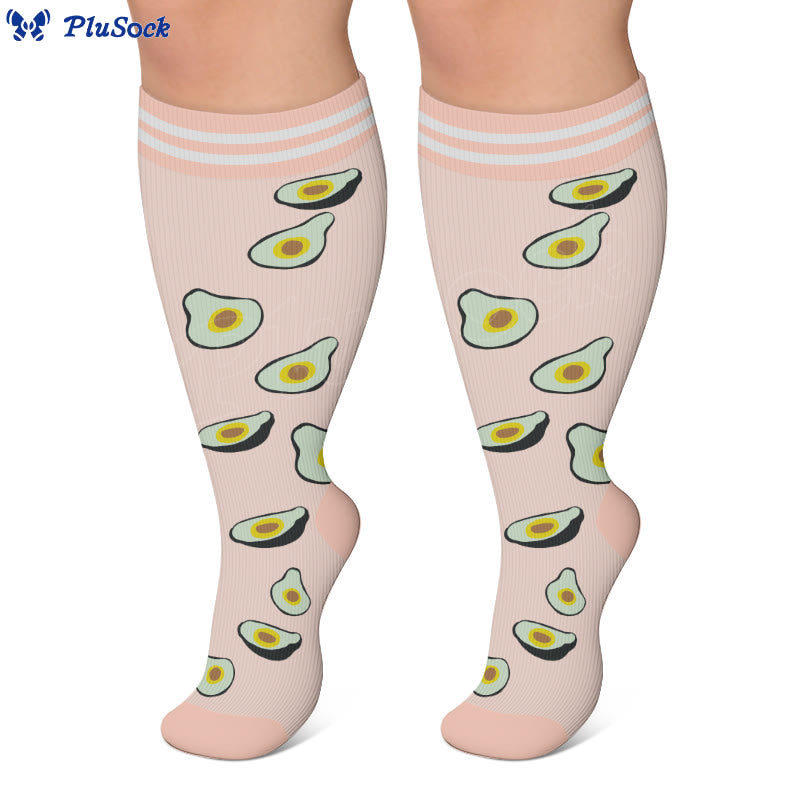Plus Size Fruity Fun Compression Socks - image 2