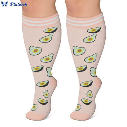 Plus Size Fruity Fun Compression Socks - image 2
