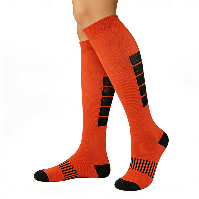Bold Block Sport Compression Socks(6 Pairs) - image 3