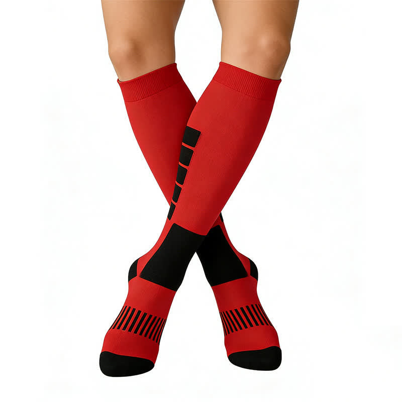 Bold Block Sport Compression Socks(6 Pairs) - image 4