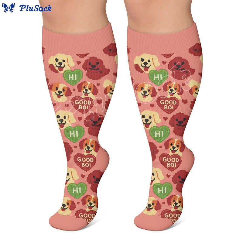 Plus Size Cats Dogs Compression Socks - image 2